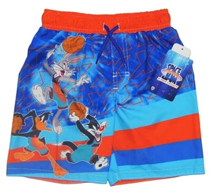 SPACE JAM 2 BUGS DAFFY UPF-50+ Bathing Suit Swim Trunks Boys Sz. 4, 5-6 or 7 $25 - Picture 1 of 1