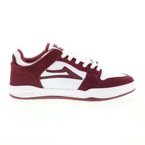 Lakai Telford Low MS4230262B00 Mens Burgundy Skate Inspired Sneakers Shoes