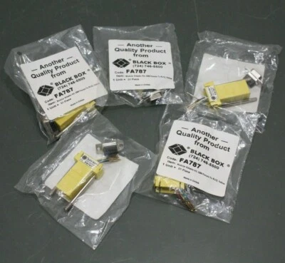 (5) Black Box DB9 to RJ12 Adapter FA787, 6 Conductor Modular Connector, Female - Image 1 of 4