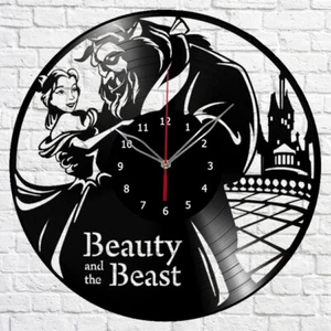 Vinyl Clock  Beauty and the Beast Clock Unique Art Vinyl Record Wall Clock 323 - Picture 1 of 12