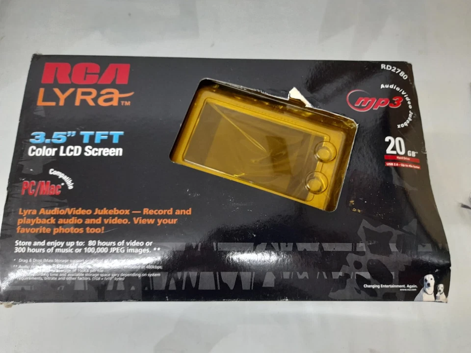 RCA Lyra RD2780 20gb Reproductor Multimedia Nuevo - Imagen 1 de 3