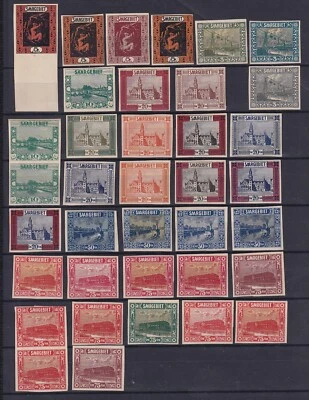 Saar collection of 51 Imperforated Colour Proofs MLH VF  / HIGH VALUE! / 2 Scans - Image 1 of 2