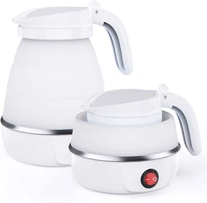 Foldable Electric Kettle, Camping Kettle, Mini Travel Kettle, Silicone Electric - Picture 1 of 12