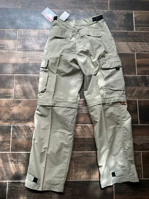Pantalones cargo convertibles vintage Y2K UnionBay jóvenes 18 para mujer S beige nailon nuevos con etiquetas Foto 1 de 3