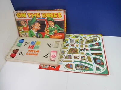 100% COMPLETE vintage ON THE BUSES BOARD GAME denys fisher 1973 - Image 1 of 4