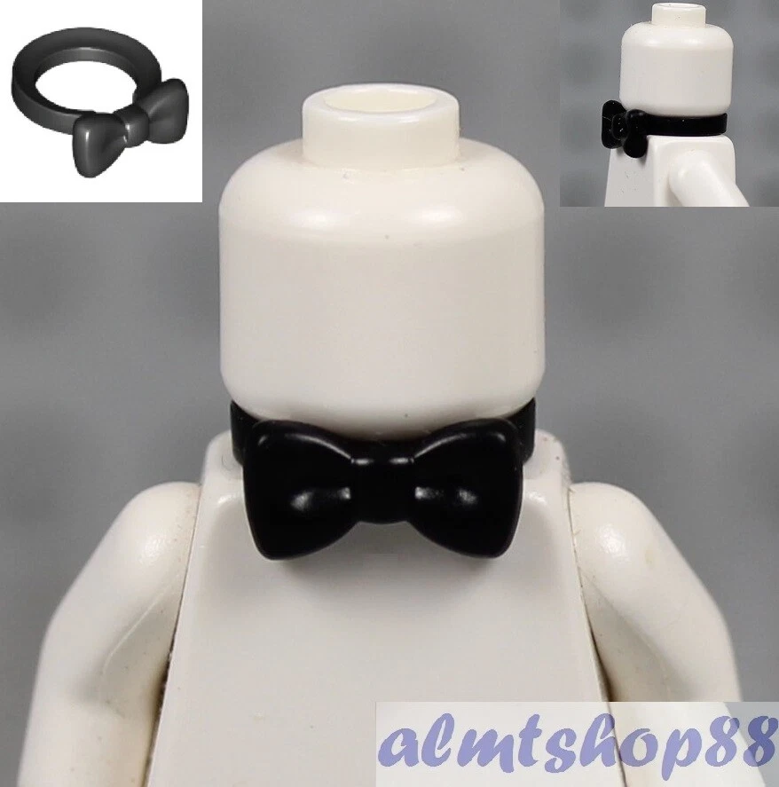 LEGO - Black Bow Tie - Elegant Formal Minifigure Utensil Town City - Image 1 of 1