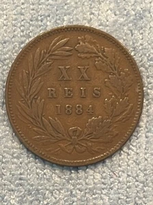 Portugal - 20 Reis 1884 - Picture 1 of 2