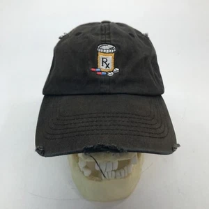 Rx Bottle Any Memes Low Profile Hat Retro Black One Size Adjustable Distressed - Picture 1 of 8