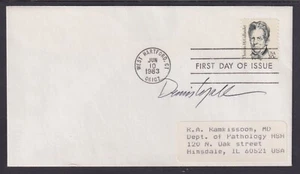 Dennis Lyall, Artist of Thomas Gallaudet stamp, signed Thomas Gallaudet FDC - Picture 1 of 1