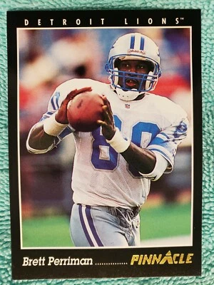 1993 PINNACLE BRETT PERRIMAN #181 DETROIT LIONS  - Image 1 of 4