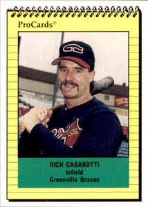 1991 Greenville Braves ProCards #3008 Rich Casarotti Petaluma California CA Card