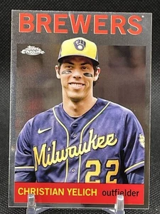 2023 Topps Chrome Lids Mitchell & Ness Christian Yelich - Picture 1 of 2