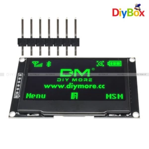 2,42" Zoll OLED LCD Display SSD1309 128x64 SPI/IIC Serielle Schnittstelle grün für Arduino - Bild 1 von 9