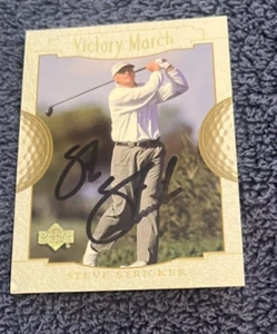 STEVE STRICKER AUTOGRAPHED 2001 UPPER DECK GOLF CARD W/COA - Picture 1 of 1