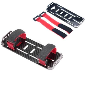 Soporte de bandeja de placa de montaje de batería de fibra de carbono para autos de radiocontrol 1/10 axial SCX10 D90 - Imagen 1 de 8