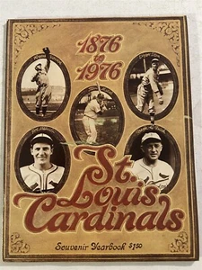 1976 ST LOUIS CARDINALS Yearbook Lou BROCK Keith HERNANDEZ Al HRABOSKY Musial - Picture 1 of 7