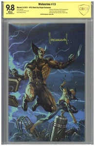 Wolverine #13 CBCS 9.8 SS signiert Kael Ngu BTC Slab City Virgin Variant Cover - Bild 1 von 2