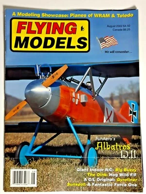 FLYING MODELS magazine  August 2002  pre-owned - Image 1 of 2