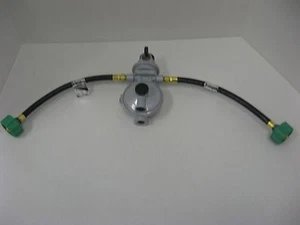 Fairview RV Camper LP / Propane 2 Stage Gas Regulator, Auto Changeover w 12" QCC - Picture 1 of 3