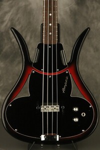 '67 Ampeg ASB-1 Scroll "DEVIL BASS" Cherry-Red restored by Bruce Johnson