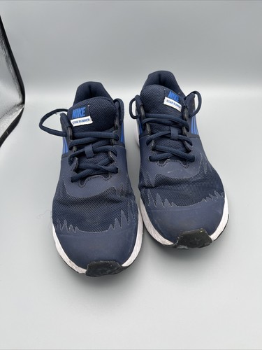 Nike Star Runner 907254 406 scarpe da ginnastica blu navy argento bianco bambini 6 giovani