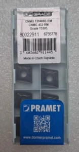 PRAMET Hartmetall-Drehplatte - CNMG 432-RM - Grade T5305 - CNMG 120408E-RM - Bild 1 von 2