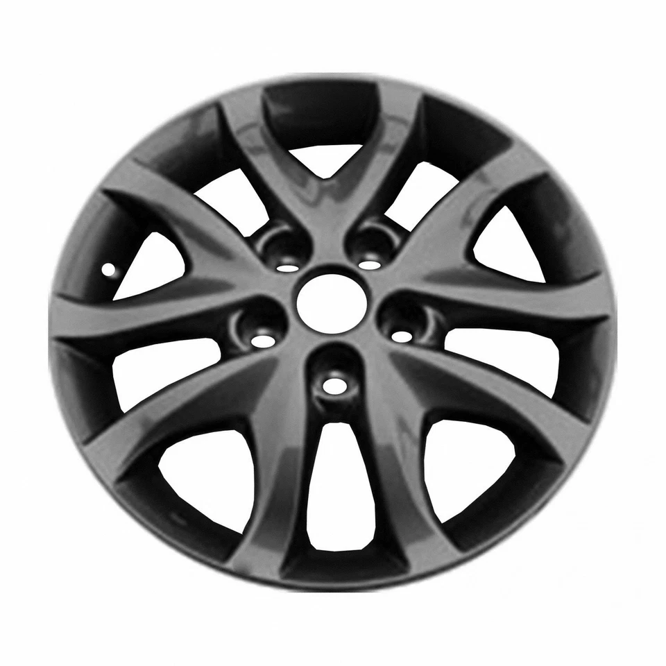 16x6 10 Spoke Refurbished Aluminum Wheel Painted Medium Gray Metallic 560-70777 - Image 1 of 1