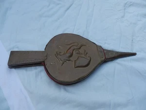 Vintage Fireplace Bellows with Brass and Leather - Picture 1 of 12