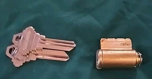 Schlage 5 Pin Cylinders with 2 Zero Bitted Keys for 6842 Padlocks - Picture 1 of 3