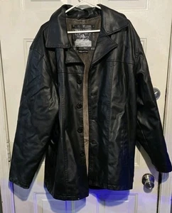Withering Smith Size 2XL Mens Faux Leather Insulated Coat - Picture 1 of 9
