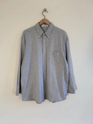 Camisa Brunello Cucinelli para Bergdorf Goodman Gris Jersey Abotonada Talla 56 Foto 1 de 4