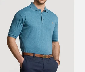Big & Tall Polo Ralph Lauren weiches Poloshirt Baumwolle Interlock neu mit Etikett $ 125 - Bild 1 von 3