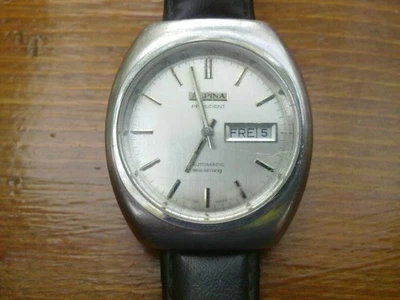 Raro RELOJ HOMBRE VINTAGE HECHO EN SUIZA ALPINA PRESIDENT AUTOMÁTICO - DIÁMETRO 36 MM. Foto 1 de 4