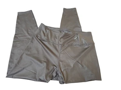 Tahari Sports Women's Size Large Taupe Leggings with Waist Zipper Pocket NWT - Image 1 of 4