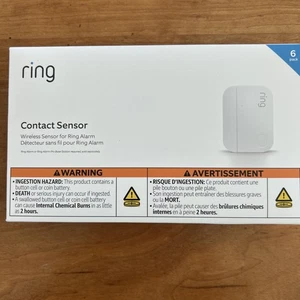 Ring Alarm Contact Sensor Wireless 2nd Gen 6-Pack White BRAND NEW SEALED - Picture 1 of 5