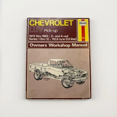 Diagramas de cableado manual de reparación de servicio de taller camioneta Chevy luv 1972-1982 4x4 Foto 1 de 4