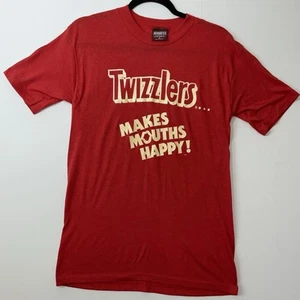 Vintage 80er Hersheys Damen M Distressed Spell Out Twizzlers Lakritz T-Shirt USA - Bild 1 von 8