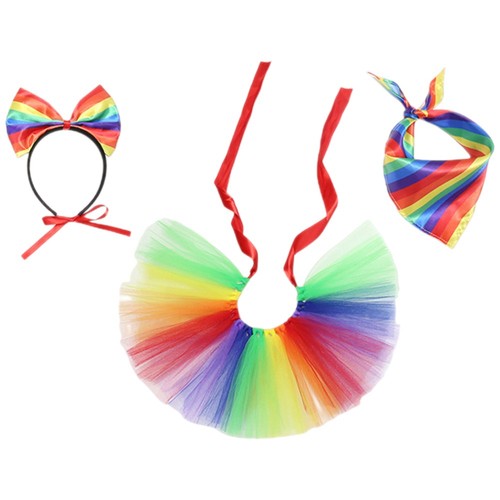 VETEMENTS Set Trucco e Abbigliamento Animali Domestici Tutù per Costume Cane Pride Gonna Accessori