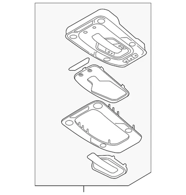 Conjunto de lámpara domo original Audi 80A-947-135-BJ-6PS Foto 1 de 2