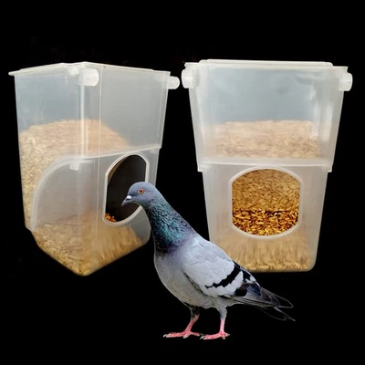 BUAKAW-X Automatic Pigeon Quail Bird Feeder Parrot No Mess Feeder Cage Accessories Sup...