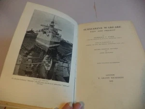 Submarine Warfare Past & Present old antique book Herbert C Fyfe 1907 navy naval - Imagen 1 de 10