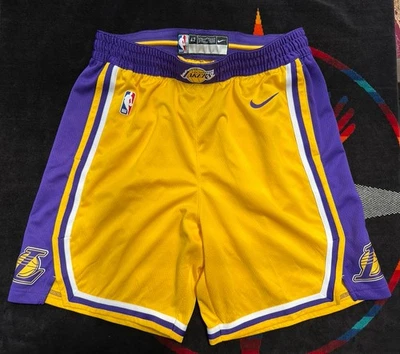 NIKE X NBA X SWINGMAN L.A. LAKERS SHORTS AJ5617 728 LEBRON LUKA KOBE XL - Image 1 of 4