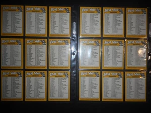 1975 ZOO'S WHO COMPLETE STICKER SET + 2 VARIATION CHECKLIST PUZZLE SETS TOPPS - Picture 1 of 13