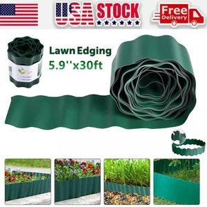 30ft Garden Landscape Edging Border Lawn Edging Border Fence Yard Patios Decor - Picture 1 of 11