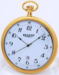 Flache Regent P-564 Quarz Taschenuhr UVP 128,00 EUR - Picture 1 of 6