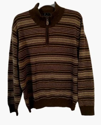 Jos A Bank Mens XL 80% Lambs Wool/20% Nylon Striped Sweater B7 - Image 1 of 4