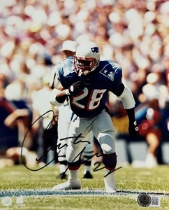 CURTIS MARTIN SIGNED AUTOGRAPHED 8x10 PHOTO NEW ENGLAND PATRIOTS BAS COA BQ26284 - Picture 1 of 1