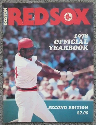 VTG 1978 RED SOX YEARBOOK BASEBALL YAZ YAZTRZEMSKI FISK ECKERSLEY JIM RICE HOF - Image 1 of 3