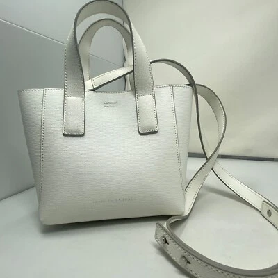 Mini bolso de mano de cuero blanco Loeffler Randall Foto 1 de 4
