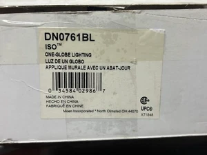 Moen DN0761BL ISO One Globe Light in Matte Black - Picture 1 of 4